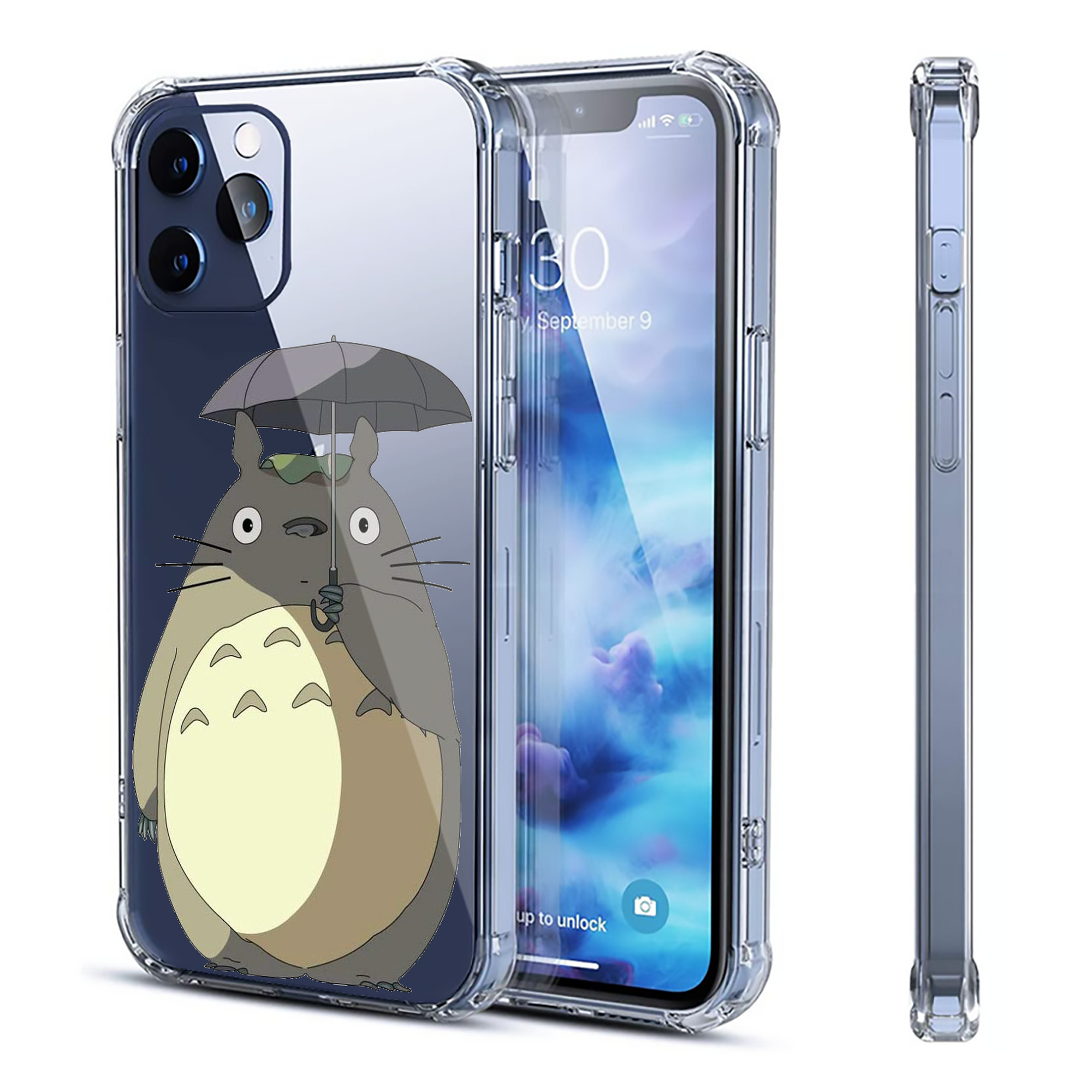 （画像用） となりのトトロ 草壁メイ 草壁サツキ My Neighbor Totoro Satsuki Kusakabe Mei Kusakabe 【iPhone 12シリーズ対応】透明スマホケース（クリアソフトケース）